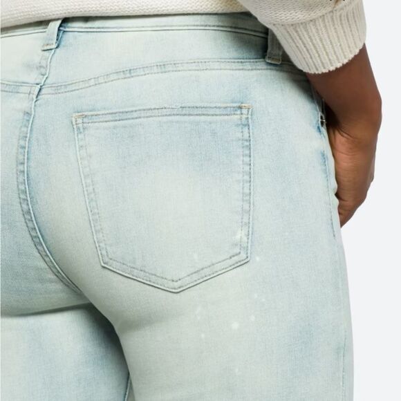 Pistola Arielle Skinny Paint Splatter Distressed Frayed Hem Jean size 12 - Picture 4 of 8